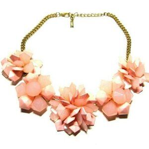 Mila Chunky Pink Floral Statement Necklace